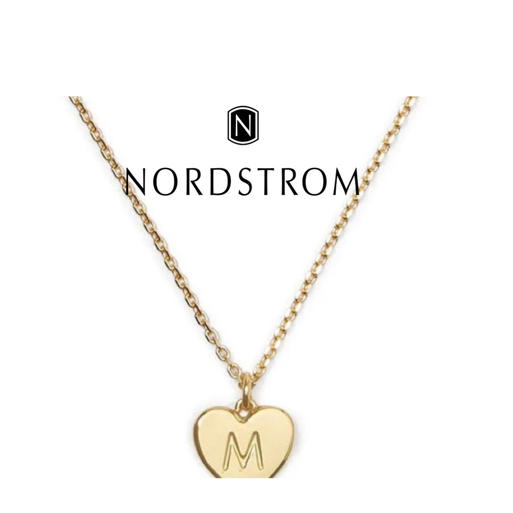 ⭐️🌟 NEW NWT Kate Spade Women's Initial Here M Pendant Necklace